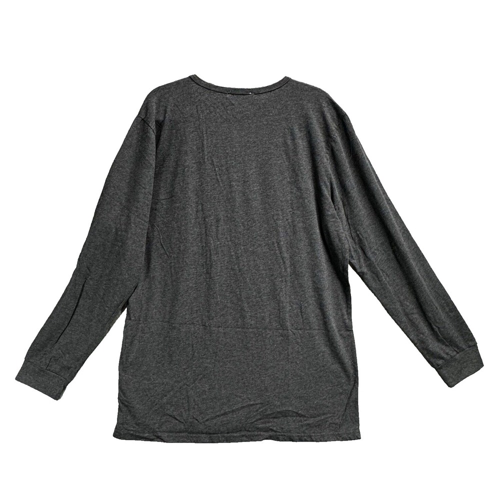 Kinetix‎ Casual Luxury Mens 2X Black Heather Long Sleeve Henley Shirt NWT - Picture 2 of 9